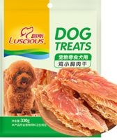 路斯优+鸡小胸肉干330g 狗狗零食